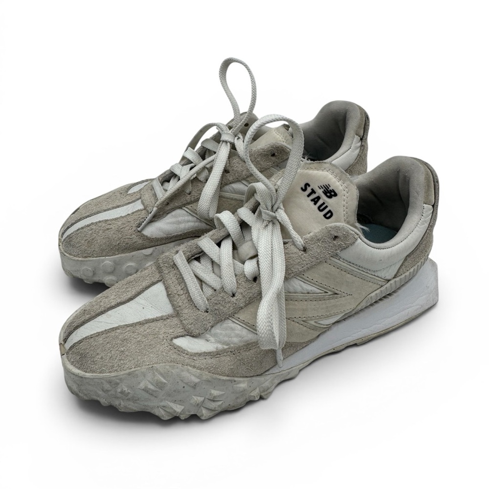 STAUD x New Balance White Suede Sneakers Size 5.5 Men’s 7 Women’s